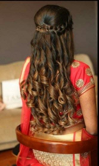 With wedding hairstyles for long hair you can really unleash your fantasy and try the most beautiful braided patterns, sleek glossy waves, glazed curls or asymmetrical details. 30+ Indian Bridal Wedding Hairstyles for Short to Long Hair 2018-2019