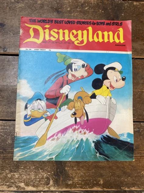 Vintage Disney Magazine Comic 1976 Disneyland Mickey Mouse Volume No