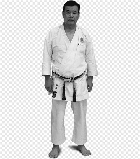 Masaaki Ueki Japan Karate Association Dobok Black Belt، Karate الأبيض