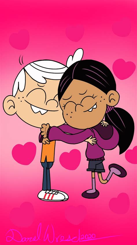 Lincoln And Ronnie Anne Hugging By Dannywresch On Deviantart Hug Cartoon The Loud House Lucy