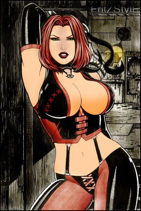 Rule Bloodrayne Breasts Cleavage Color Colored Female Large