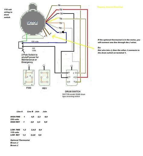 1 4 wire motor connection diagram. Single Phase Hoist Wiring Diagram Download