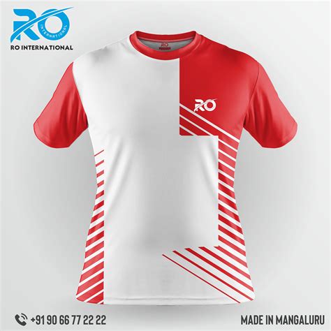 Ro Fs Sublimation Jersey Red And White Made Jersey Collar Custom