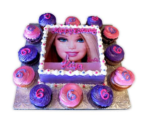 Barbie Cupcake Theme Photo Cake Rashmis Bakery