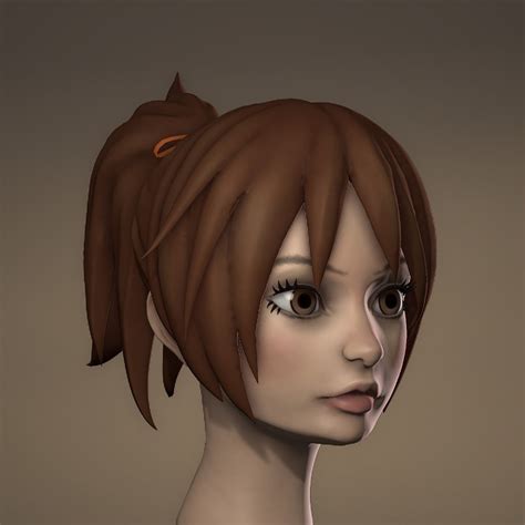 anime girl 3d model heads qlerocoastal