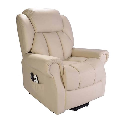Hainworth Leather Electric Powered Recliner Chair With Heat And Massage