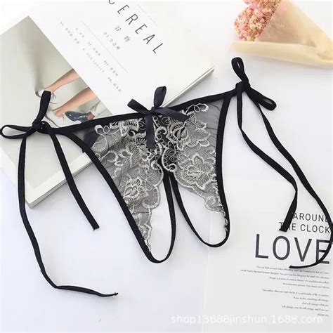 Color Gift Beautiful Lace Leaves Women S Sexy Lingerie Thongs G String