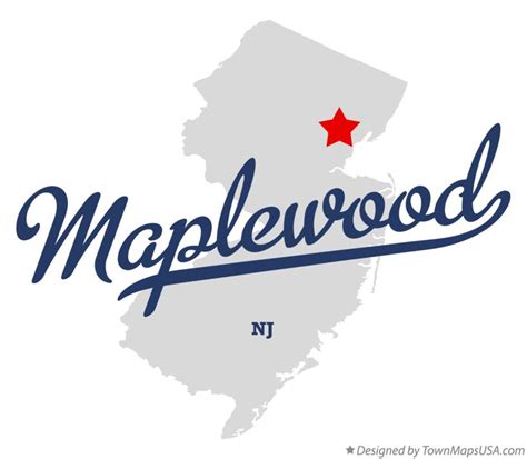 Map Of Maplewood Nj New Jersey