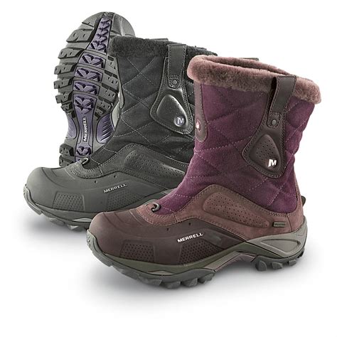 Women S Merrell Whiteout Waterproof Pull On Boots Winter Snow Boots At Sportsman