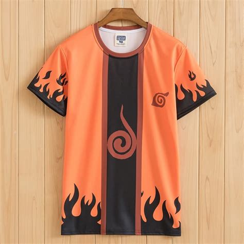 Naruto Uzumaki Naruto Polyester Summer T Shirt Free Shipping 2299