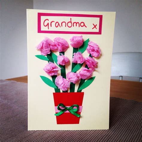 Mothers Day Card Making Grandma Birthday Card Mothers Day Diy