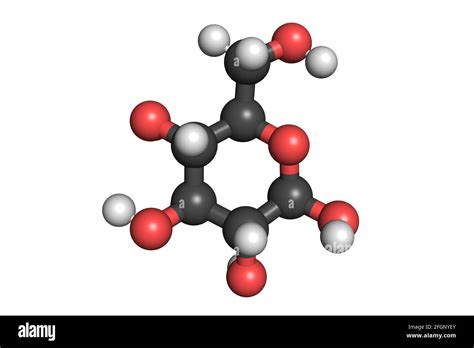 La Molécule De Glucose Bêta D Glucopyranose 3d Rend La Structure