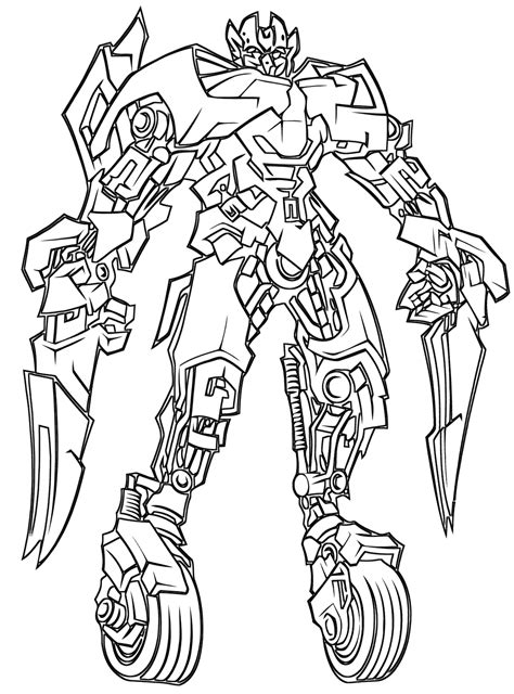 Drawings from cartoons and comics. Barricade Transformers Bumblebee Coloring Pages Coloring Pages