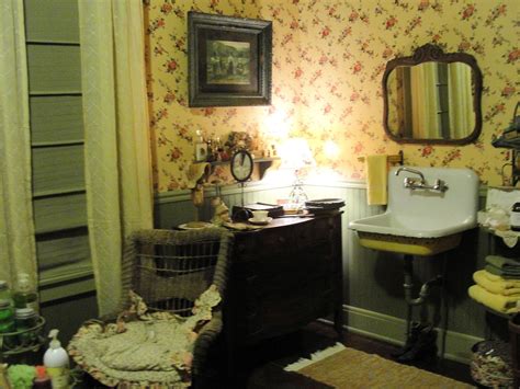 It has great bones, thick dark trim, quirks, and lots of character. Restored bathroom, circa 1910 | American decor, Cozy house ...
