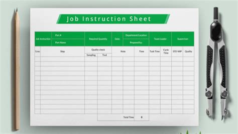 21 Job Sheet Templates And Samples Doc Pdf Excel Apple Pages