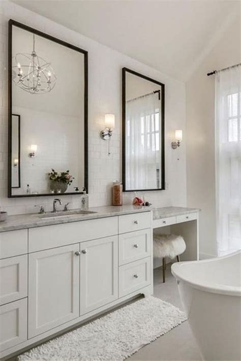 Among the recent trends, the best one among double bathroom vanity ideas is a single big mirror with two sink tubs attached, on the furniture. Top 10 Double Bathroom Vanity Design Ideas in 2019 ...