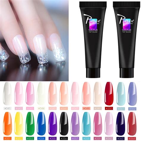 Polygel Nail Acrylic Poly Gel Pink White Clear Crystal Uv Led Builder