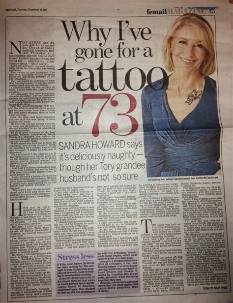 Gran Designs Sandra Howard Why Ive Gone For A Tattoo At 73