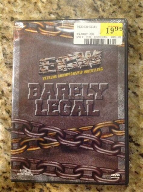 Ecw Barely Legal Dvd 2001 For Sale Online Ebay