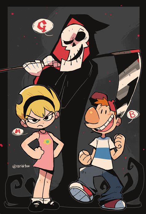 Mandy Grim And Billy The Grim Adventures Of Billy Mandy Drawn By