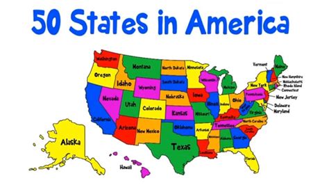 Map Of The 50 States Map Encdarts