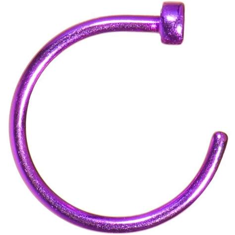Product Details Gauge Nose Hoop Constructed Of Anodized Titanium Surgical Grade Stainless