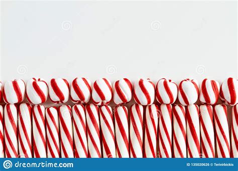 Red And White Striped Peppermint Candies Stock Photo Image Of Holiday