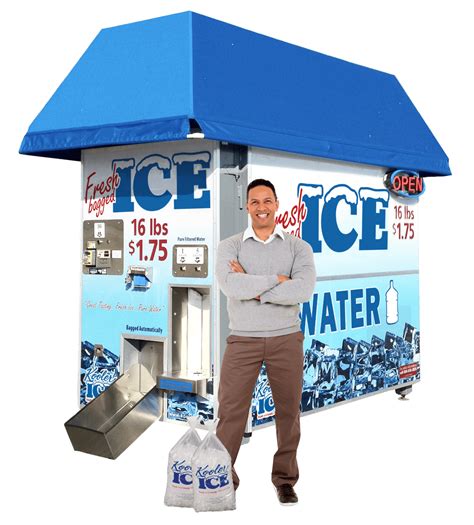 Kooler Ice Vending Machine Vending Business Machine Pro Service