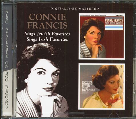 Connie Francis Cd Connie Francis Sings Jewish And Irish Favorites Cd