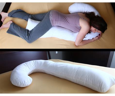 Deluxe Comfort J Full Body Pillow Total Body Length Prenatal Pregnancy