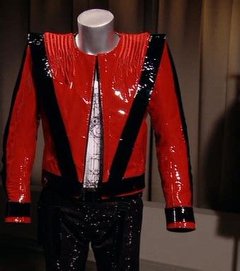 Michael jackson's red leather jacket was designed by film and music video stylist and designer faye poliakin. Costumes | This Is It Wiki | FANDOM powered by Wikia