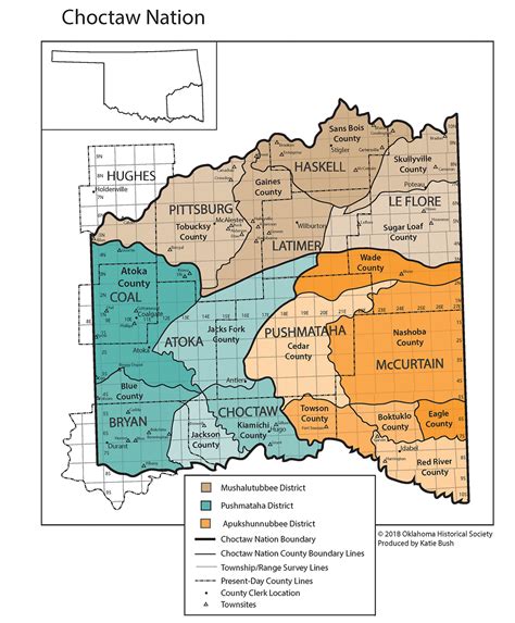 Choctaw Nation County Map