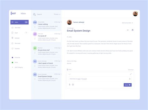 Inbox Design For Email Uplabs