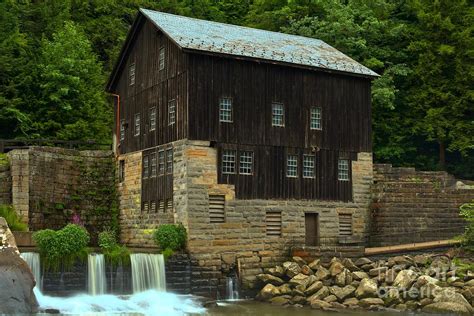 Mcconnells Mill Grist Mill Photograph By Adam Jewell Pixels