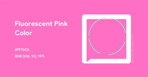 Fluorescent Pink Color Hex Code Is Ff70c5