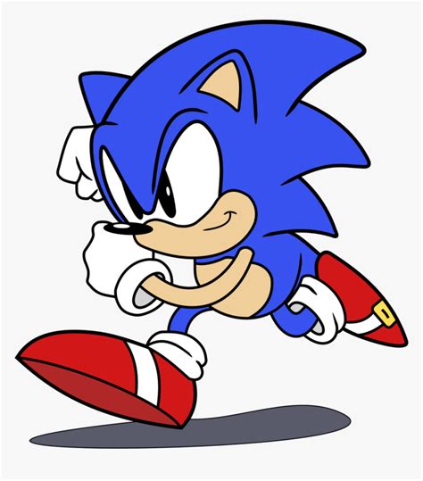 Sanic Drawing Classic Classic Sonic The Hedgehog Running Hd Png