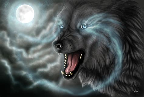 The typical gray wolves which are also called timber wolf or western cool wolf wallpapers for every device. Cool Black Wolf Wallpaper - WallpaperSafari