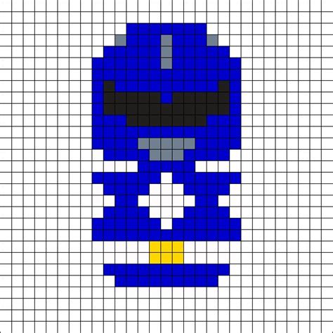 Power Rangers Pixel Art Template