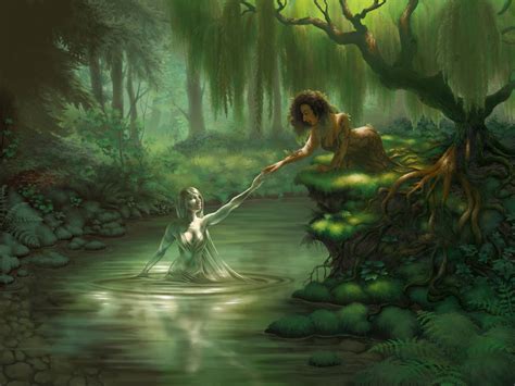 The Dryad And The Naiad By Petrichora On Deviantart
