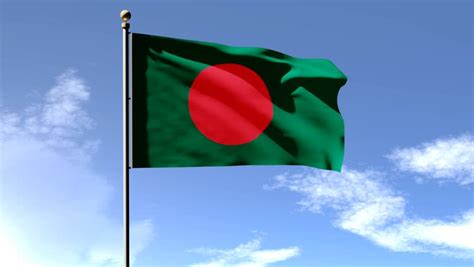 No wait time for you! Three Flags Of Bangladesh Waving In The Wind (4K High Detailed 3D Render) With A Dramatic Sky In ...