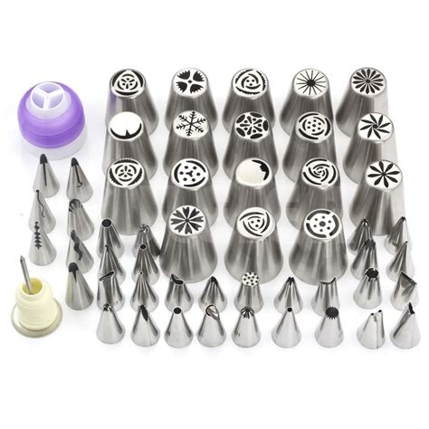 Aliexpress Com Buy 54PCS Stainless Steel Icing Cream Tips Russian