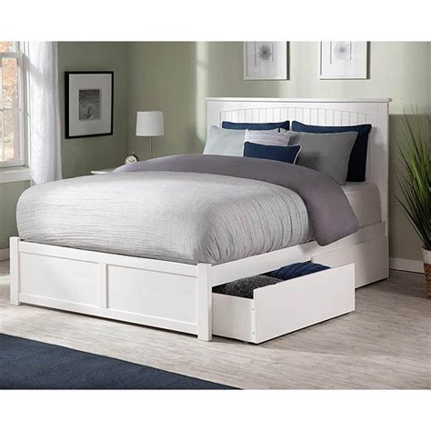 Atlantic Furniture Nantucket Platform Bed Cabinet Murphy Beds
