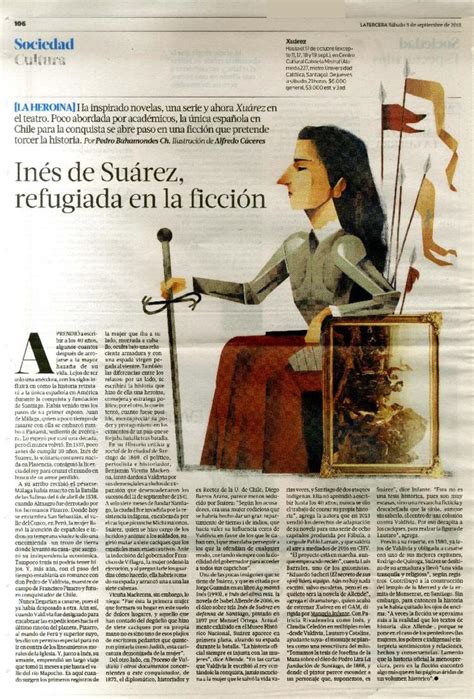 Inés De Suárez Refugiada En La Ficción Artículo Pedro Bahamondes Ch