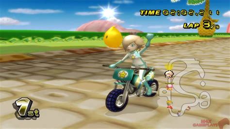 Mario Kart Wii Hd Gcn Peach Beach Shell Cup Cc Rosalina Gameplay