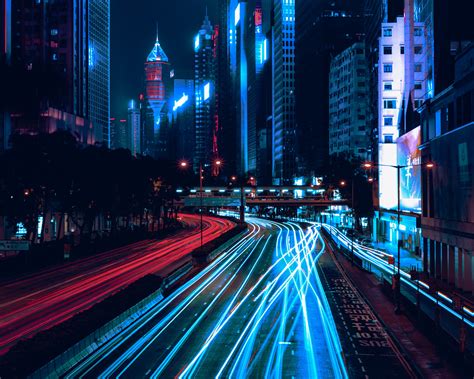3840x2160 Light Trails City 4k Hd 4k Wallpapers Images Backgrounds