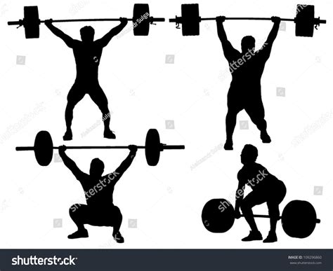 1920x1080 quote, motivational, weightlifting wallpapers hd / desktop and mobile backgrounds. Weight Lifting Silhouette On White Background Stock Vector ...