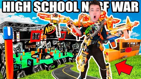Papa jake and logan escape nerf zombies in our box fort private jet in this nerf zombies video. BOX FORT HIGH SCHOOL NERF WAR!! 📦🚌 - YouTube