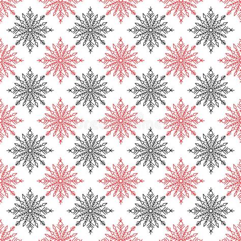Snowflakes Seamless Pattern Stock Vector Illustration Of Elegance