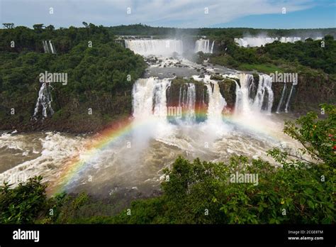 Aerial View Of Iguazu Falls One Of The New 7 Wonders Of Nature In
