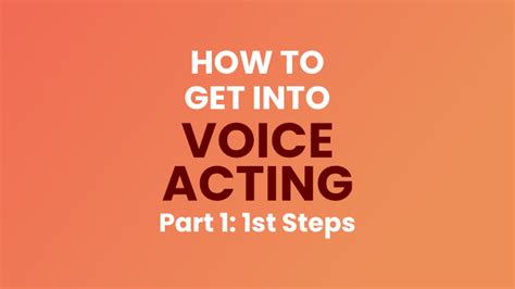 How To Get Into Voice Acting Part 1 Voiceover Simplified Blog